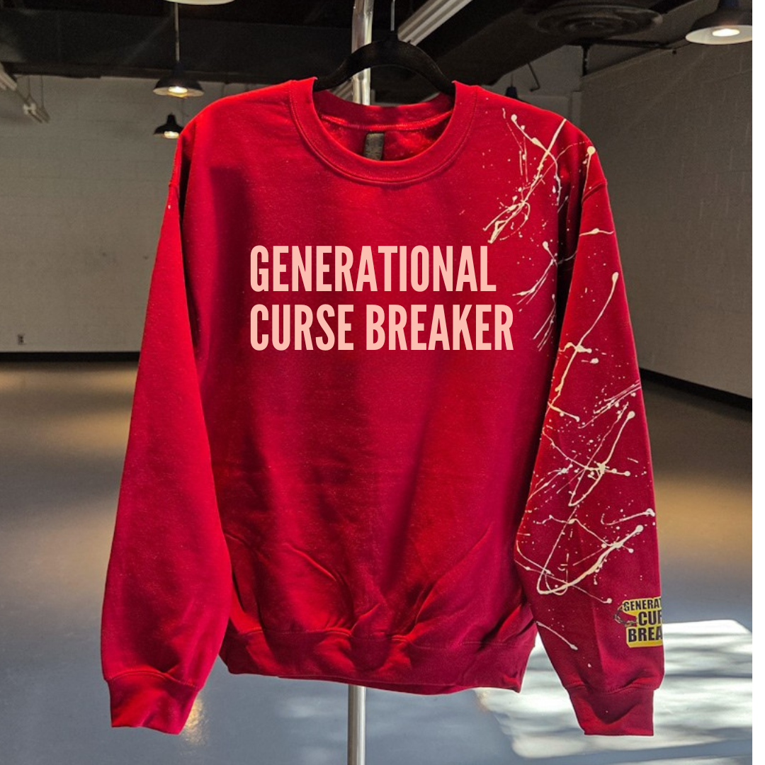 GCB Purpose Stained Sweater ( Maroon)