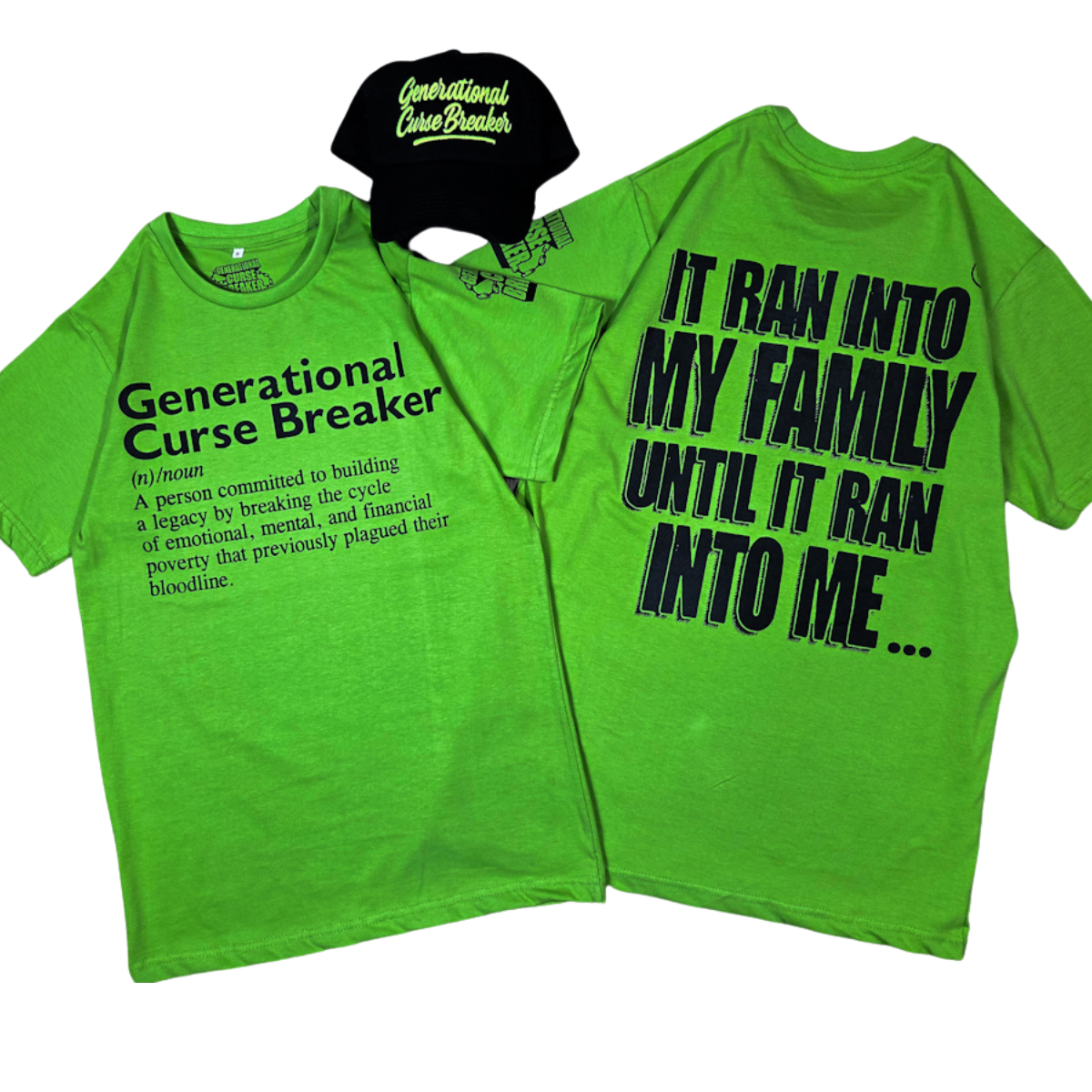 Distressed Electric Green GCB Hat