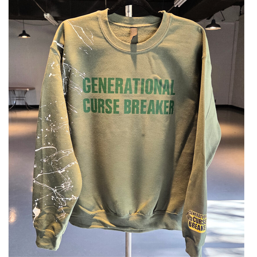 GCB Purpose Stained Sweater ( Army Green)