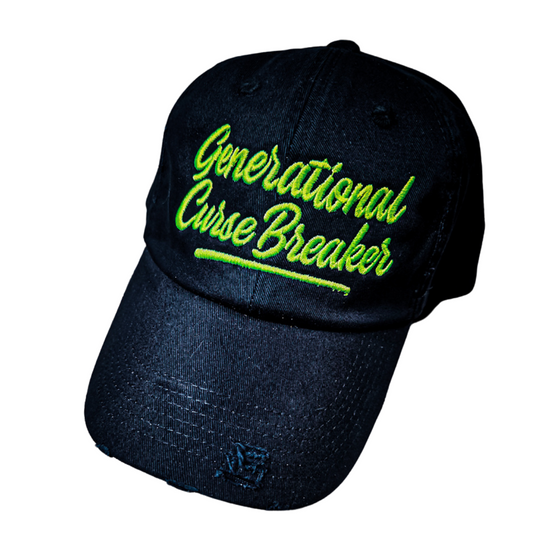 Distressed  Electric Green GCB Hat